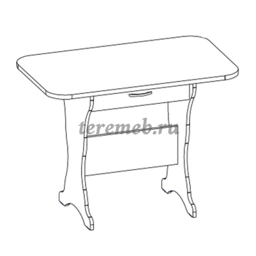 Стол обеденный СТ-04 (анкор светлый), цена 6350 руб. - фото товара, ракурс 2