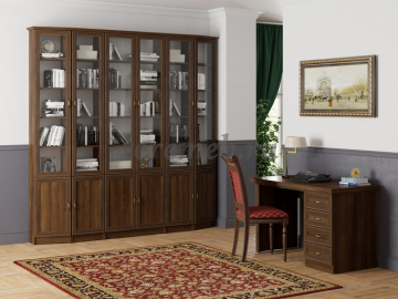 Шкаф угловой приставной В-21 Оливия (дуб кальяри), Артикул КШ-2110, Размеры (ДхГхВ): 392 х (302-190) х 2396 мм