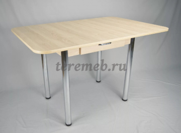 Стол обеденный раскладной Эггер с ящиком - фото товара, ракурс 1