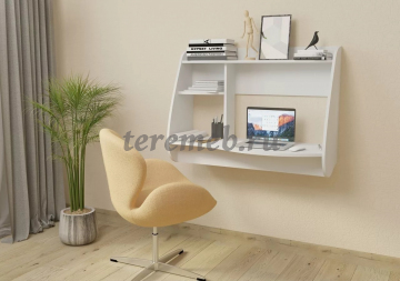 Стол компьютерный навесной Смарт 6-0613 (белый) - фото товара, ракурс 1