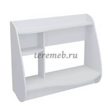 Стол компьютерный навесной Смарт 6-0613 (белый), цена 3200 руб. - фото товара, ракурс 2