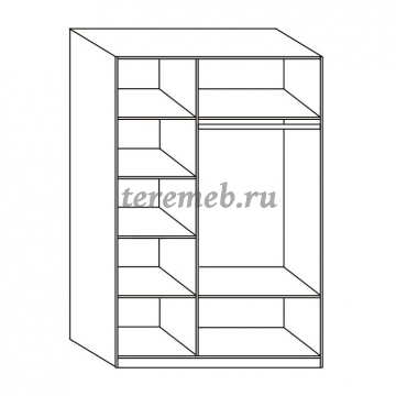 Шкаф 3-х дверный с ящиками Лотос 8.031, цена 19900 руб. - фото товара, ракурс 2