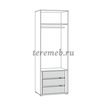 Шкаф 2-х дверный Остин 13.336.02, цена 22750 руб. - фото товара, ракурс 2