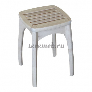 Табурет с ножкой бочонок Массив с решеткой - фото товара, ракурс 1