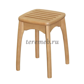 Табурет с ножкой бочонок Массив с решеткой, Материалы: Дерево, Цвет: Снег, Лак, Бук, Орех, Венге