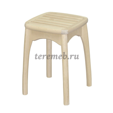 Табурет с ножкой бочонок Массив с решеткой, Артикул 4570135, Размеры (ДхГхВ): 330 х 330 х 510 мм