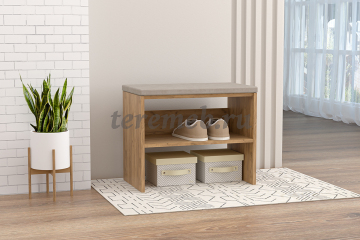 Тумба для обуви 600 Мягкая (дуб крафт золотой) - фото товара, ракурс 1