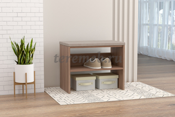 Тумба для обуви 600 Мягкая (ясень шимо темный) - фото товара, ракурс 1