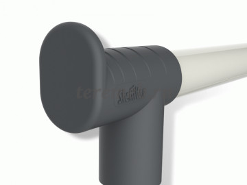 Вешалка гардеробная SHT-WR6, Материалы: Металл; Пластик, Цвет: Чёрный/Хром