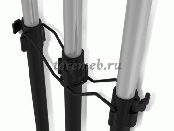 Вешалка гардеробная SHT-WR6, Артикул 3510898, Размеры (ДхГхВ): (860-1340) x 440 x (940-1660) мм