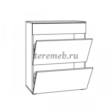 Прихожая Остин вариант 1, Артикул ПМ-2393, Размеры (ДхГхВ): По модульно