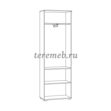 Шкаф 2-х дверный Октава 13.338, цена 11850 руб. - фото товара, ракурс 2