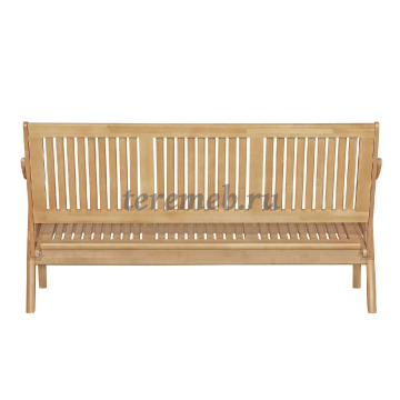 Диван-скамья Массив с решёткой, Материалы: Дерево, Цвет: Лак, Бук