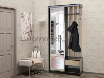 Прихожая-купе Лайт (венге/ясень шимо светлый) - фото товара, ракурс 1