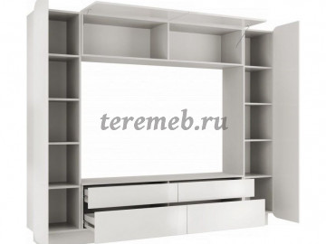 Стенка Лаванда-2 (белый глянец), цена 26100 руб. - фото товара, ракурс 2