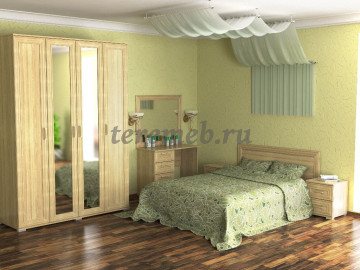 Спальня Феникс Дуб сонома вариант 2 - фото товара, ракурс 1