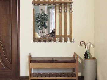 Скамья для прихожей Н Элегия, Артикул 5555335, Размеры (ДхГхВ): 1180 х 410 х 600 мм