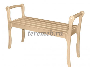 Скамья для прихожей с подлокотниками Массив - фото товара, ракурс 1