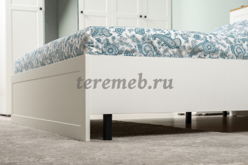 Кровать 1,6 Остин 11.53, Материалы: ЛДСП; МДФ; ПВХ; Фанера; Металл; Пластик, Цвет: Дуб крафт золотой/Белый шагрень