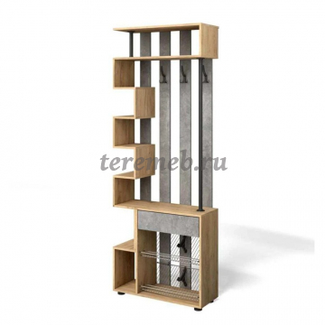 Прихожая МИНИ-ЛАЙТ вариант 8 (дуб крафт золотой/ателье светлое), цена 32200 руб. - фото товара, ракурс 2