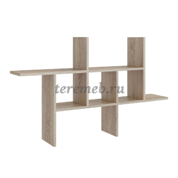 Полка навесная ПК-6 (дуб сонома), Артикул П-2702, Размеры (ДхГхВ): 1139 х 196 х 677 мм