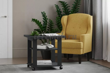 Стол журнальный раскладной Консул НМ 011.67 Х (антрацит), цена 4400 руб. - фото товара, ракурс 2