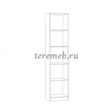 Шкаф-пенал Ливерпуль, цена 10700 руб. - фото товара, ракурс 2