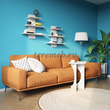 Стол журнальный складной СЖ-7 Сокол (белый шагрень), Материалы: ЛДСП; ПВХ, Цвет: Белый шагрень