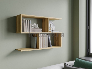 Полка навесная ПК-2 (дуб делано), цена 1650 руб. - фото товара, ракурс 2