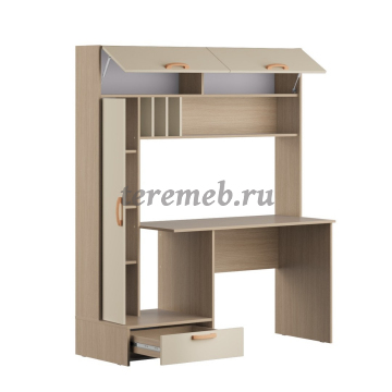 Стол письменный Лайт 03.243 Н (плэйн/сатин), цена 17450 руб. - фото товара, ракурс 2