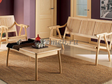 Стол журнальный Массив с решёткой, цена 6350 руб. - фото товара, ракурс 2