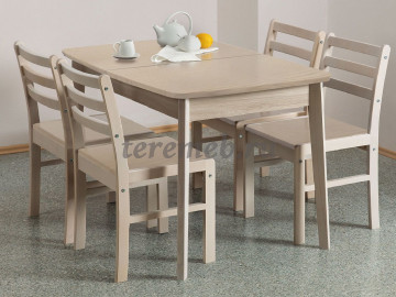 Стол обеденный раздвижной овальная крышка Ламино 800х1670, Артикул 5160023, Размеры (ДхГхВ): в сложенном виде:, 1270 х 800 х 740 мм, в разложенном виде:, 1670 х 800 х 740 мм