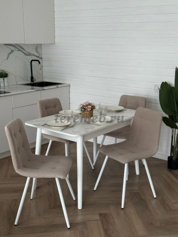 Стул Дублин (белый/мелисса №3), цена 2450 руб. - фото товара, ракурс 2