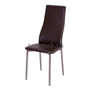 Обеденная группа: Стол Эльдо ЛДСП (120х70) (белый) + Стулья Айви (матовый хром), цена 9050 руб. - фото товара, ракурс 2