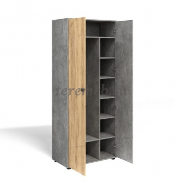 Прихожая МИНИ-ЛАЙТ вариант 4 (дуб крафт золотой/ателье светлое), цена 37150 руб. - фото товара, ракурс 2