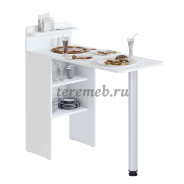 Стол раскладной Сокол СП-19 (белый шагрень), цена 3400 руб - фото товара, ракурс 2