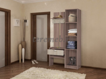 Прихожая Иннэс-3 (ясень шимо темный/ясень шимо светлый), цена 9400 руб. - фото товара, ракурс 2