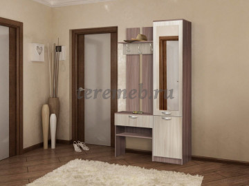 Прихожая Иннэс-3 (ясень шимо темный/ясень шимо светлый) - фото товара, ракурс 1