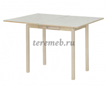 Стол обеденный Раскладной прямая нога Пластик, Материалы: Дерево; ЛДСП; Постформинг, Цвета каркаса: Снег, Лак, Орех, Венге
 , Цвета столешницы: Мрамор, Бук, Вишня, Венге
