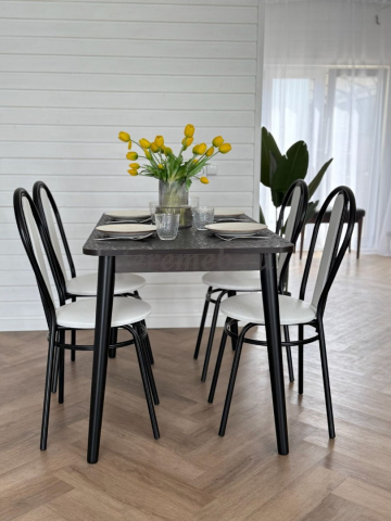 Обеденная группа: Стол Лофт (120х70) + Стулья Венские, Производитель: Долорес, Страна: Россия