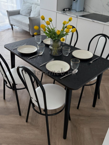 Обеденная группа: Стол Лофт (120х70) + Стулья Венские - фото товара, ракурс 3