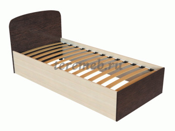 Кровать 0,9 К-9 Феникс, Артикул 4840082, Размеры (ДхГхВ): 2040 х 940 х 900 мм, спальное место:, 900 х 2000 мм