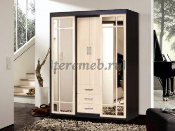 Шкаф-купе 010 Диал (венге/дуб белфорт) - фото товара, ракурс 1