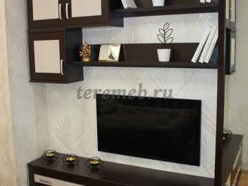 Полка навесная Гарун ПН02, Материалы: ЛДСП; ПВХ, Цвет: Арктика, Дуб сонома, Венге