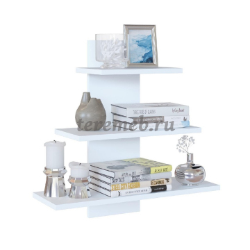 Полка навесная ПК-8 (белый шагрень) - фото товара, ракурс 1