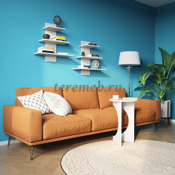 Полка навесная ПК-8 (белый шагрень), Производитель: Сокол, Страна: Россия