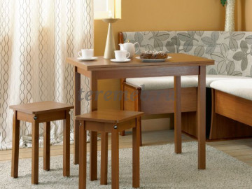 Стол обеденный раскладной прямая нога, цена 3950 руб. - фото товара, ракурс 2