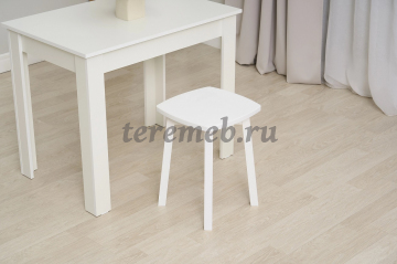 Табурет Некст, Материалы: Дерево, Цвет: Белый, Натуральный, Выбеленная берёза