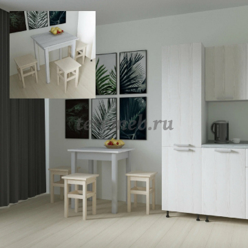 Табурет Массив прямая нога, Производитель: Боровичи-мебель, Страна: Россия