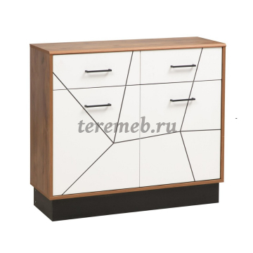 Комод Гамма 54.07 (таксония/белый) - фото товара, ракурс 1